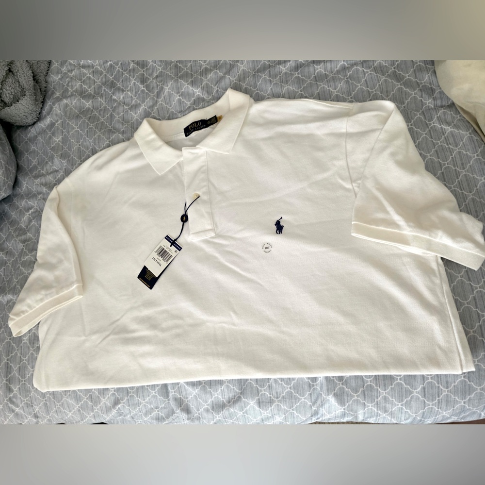 Polo by Ralph Lauren Men's White Polo Shirt Mens2XLT NWT
